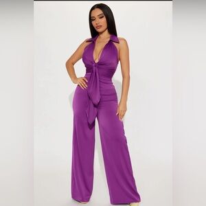 Brand New Fall in Love Jumpsuit - Purple